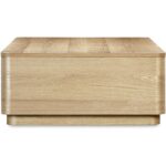 Round Off Coffee Table Natural Oak YR-1007-24 YR 1007 24 02