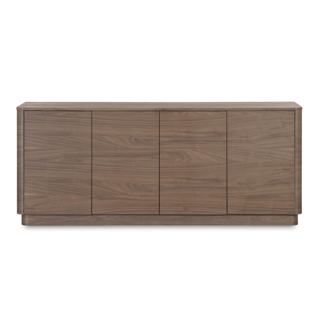 Round Off Sideboard Walnut Brown