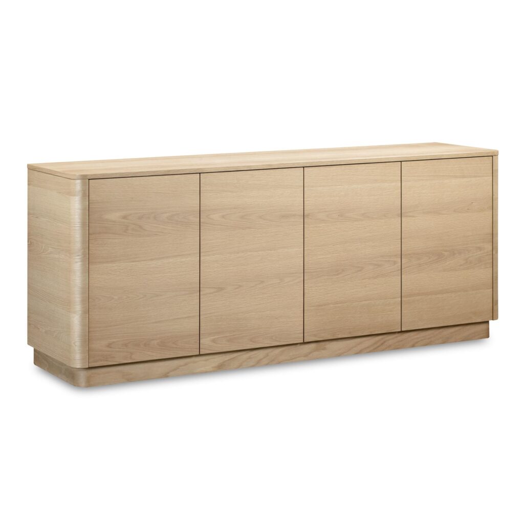 Round Off Sideboard Natural Oak - Image 2