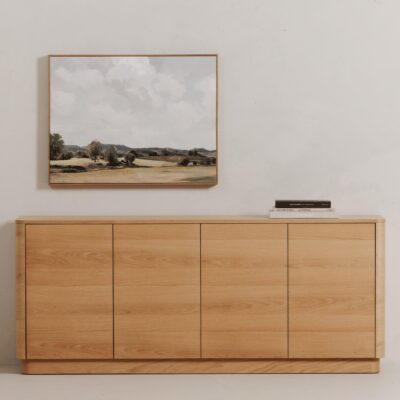 Round Off Sideboard Natural Oak YR-1008-24 YR 1008 24 30