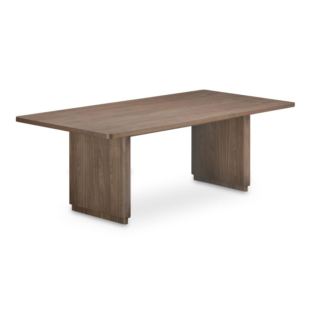 Round Off Small Dining Table Walnut Brown - Image 2