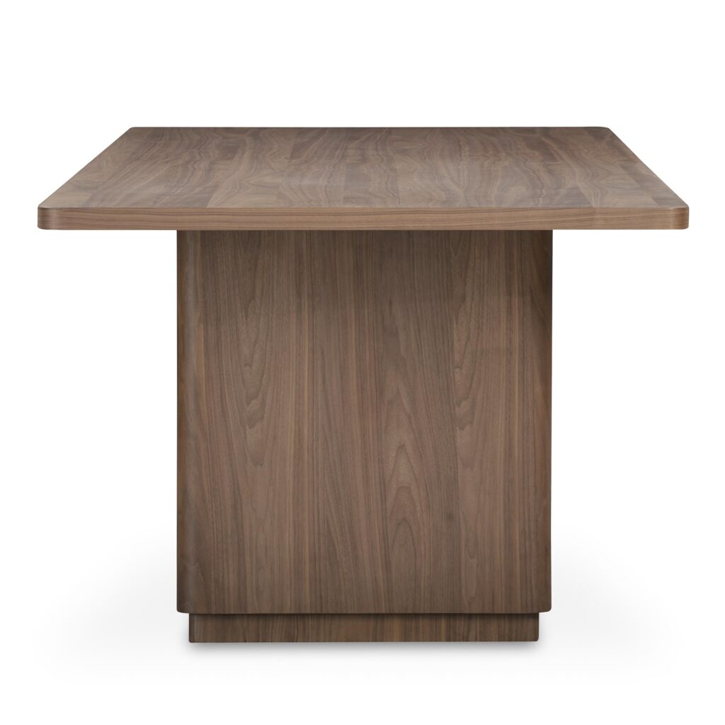 Round Off Small Dining Table Walnut Brown - Image 3