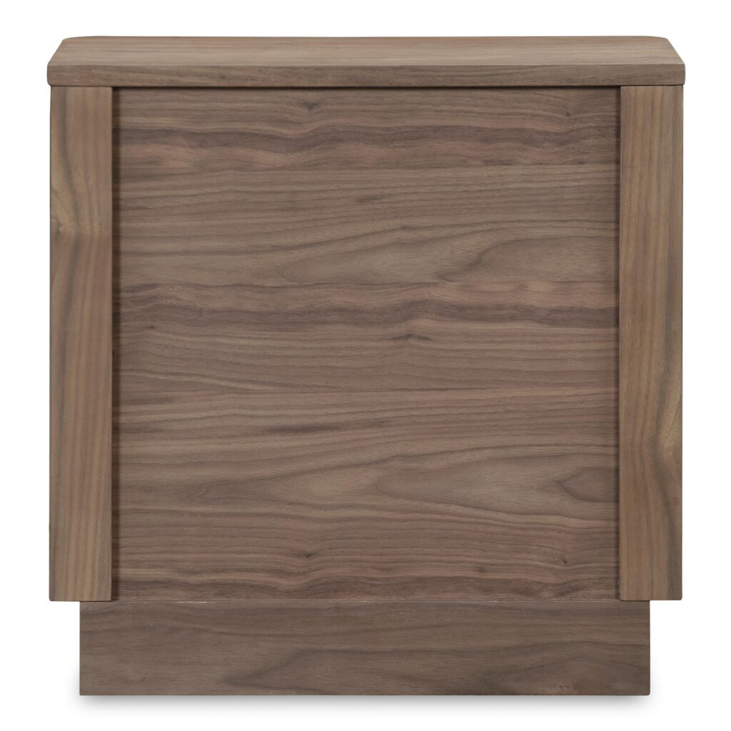 Round Off Tall Nightstand Walnut Brown - Image 3