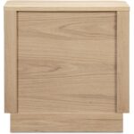 Round Off Tall Nightstand Natural Oak YR-1013-24 YR 1013 24 02