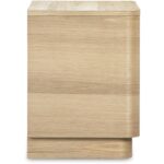 Round Off Tall Nightstand Natural Oak YR-1013-24 YR 1013 24 07