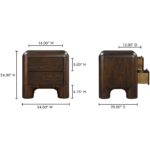 Rowan Nightstand Dark Brown YR-1016-20 YR 1016 20 70