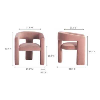 Elo Chair Rosa Clay ZT-1032-33 ZT 1032 33 70