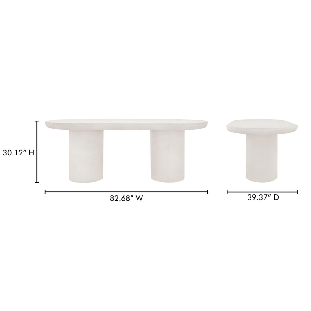 Rocca Dining Table Cream - Image 8