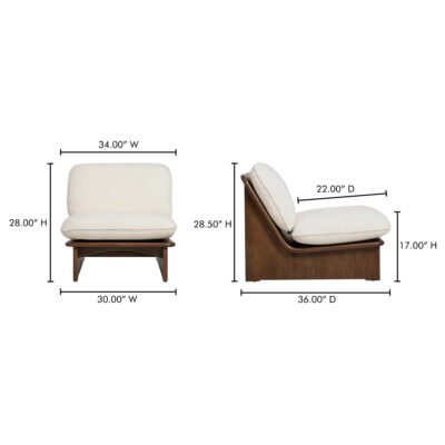 Edwin Accent Chair Cream ZT-1040-05 ZT 1040 05 70