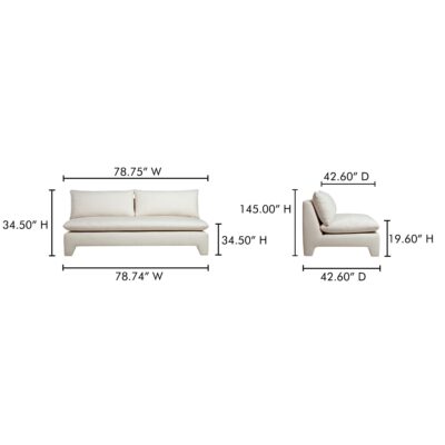 Estelle Sofa Cream ZT-1042-05 ZT 1042 05 70