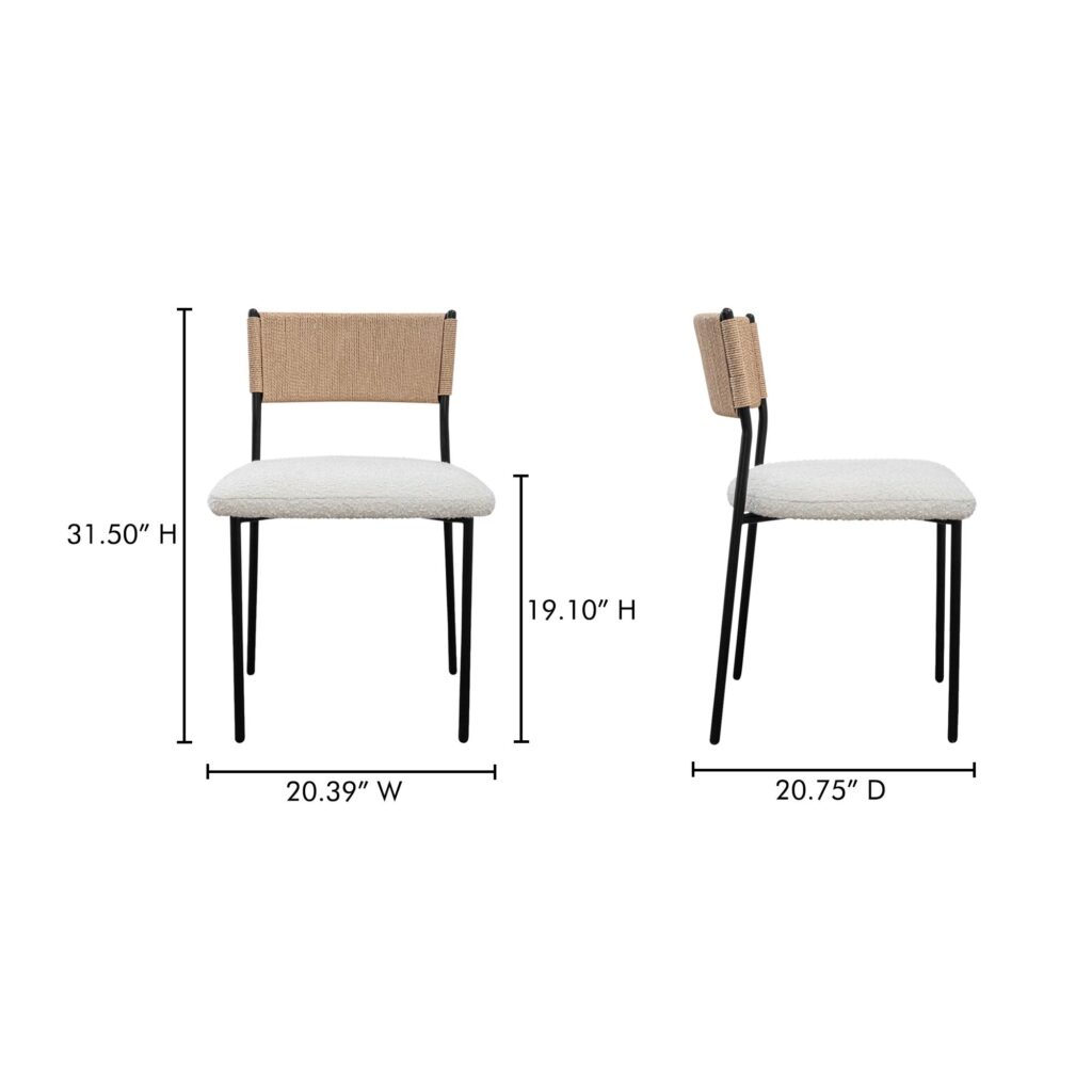 Foley Dining Chair White-Set Of Two - Image 10