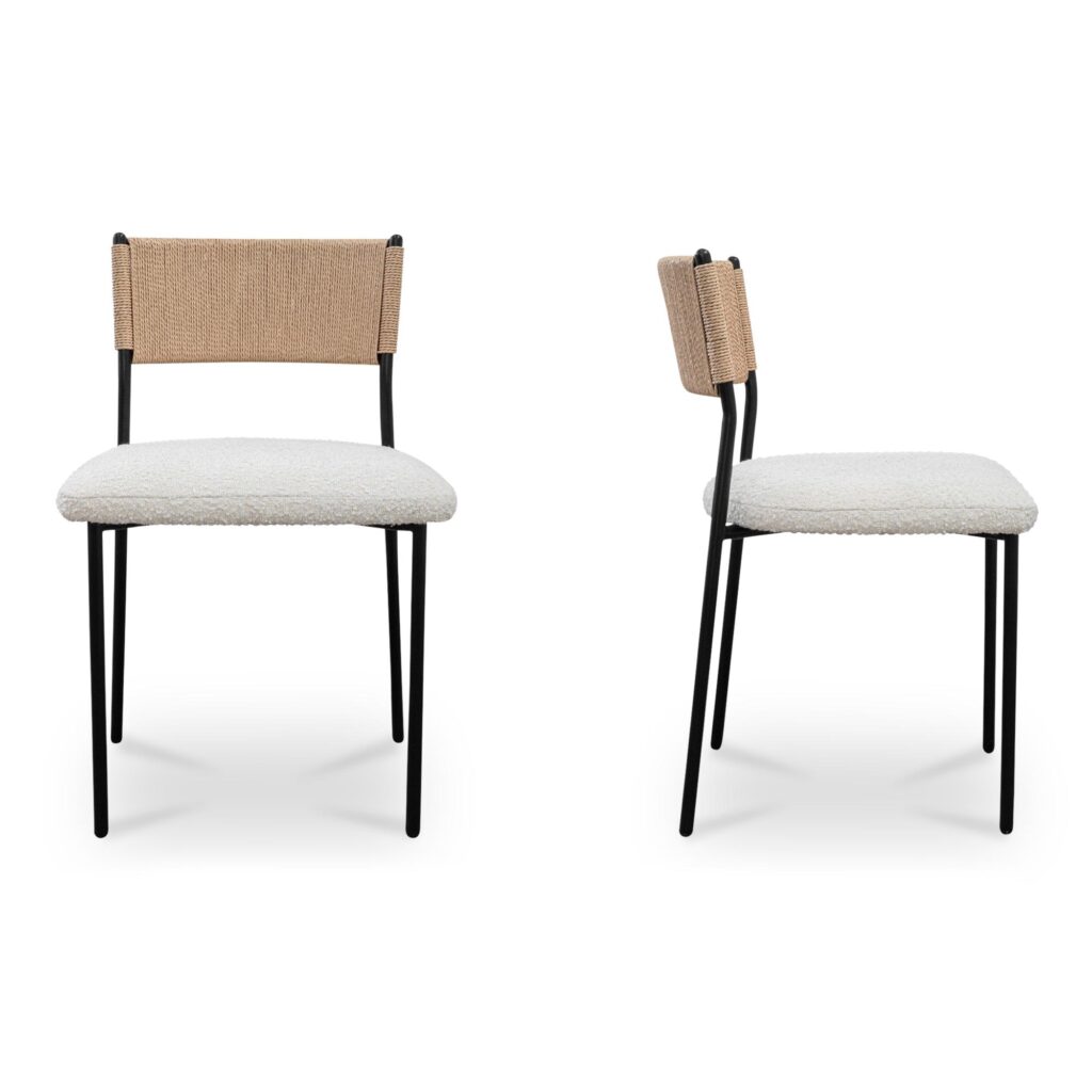 Foley Dining Chair White-Set Of Two - Image 3