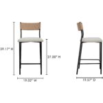 Foley Counter Stool White ZT-1046-18 ZT 1046 18 70