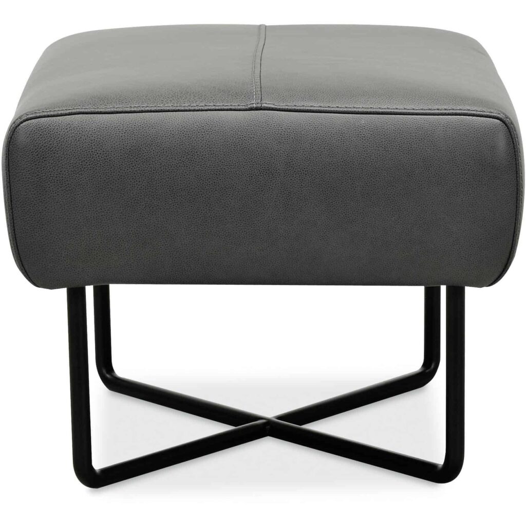 Efron Ottoman w/ Black Metal Base - Image 2