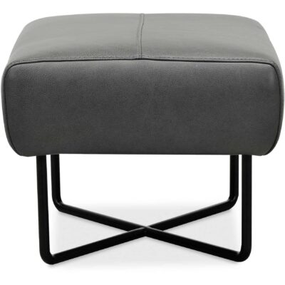 Efron Ottoman w/ Black Metal Base CC443-OT-097 cc443 ot 097 side silo