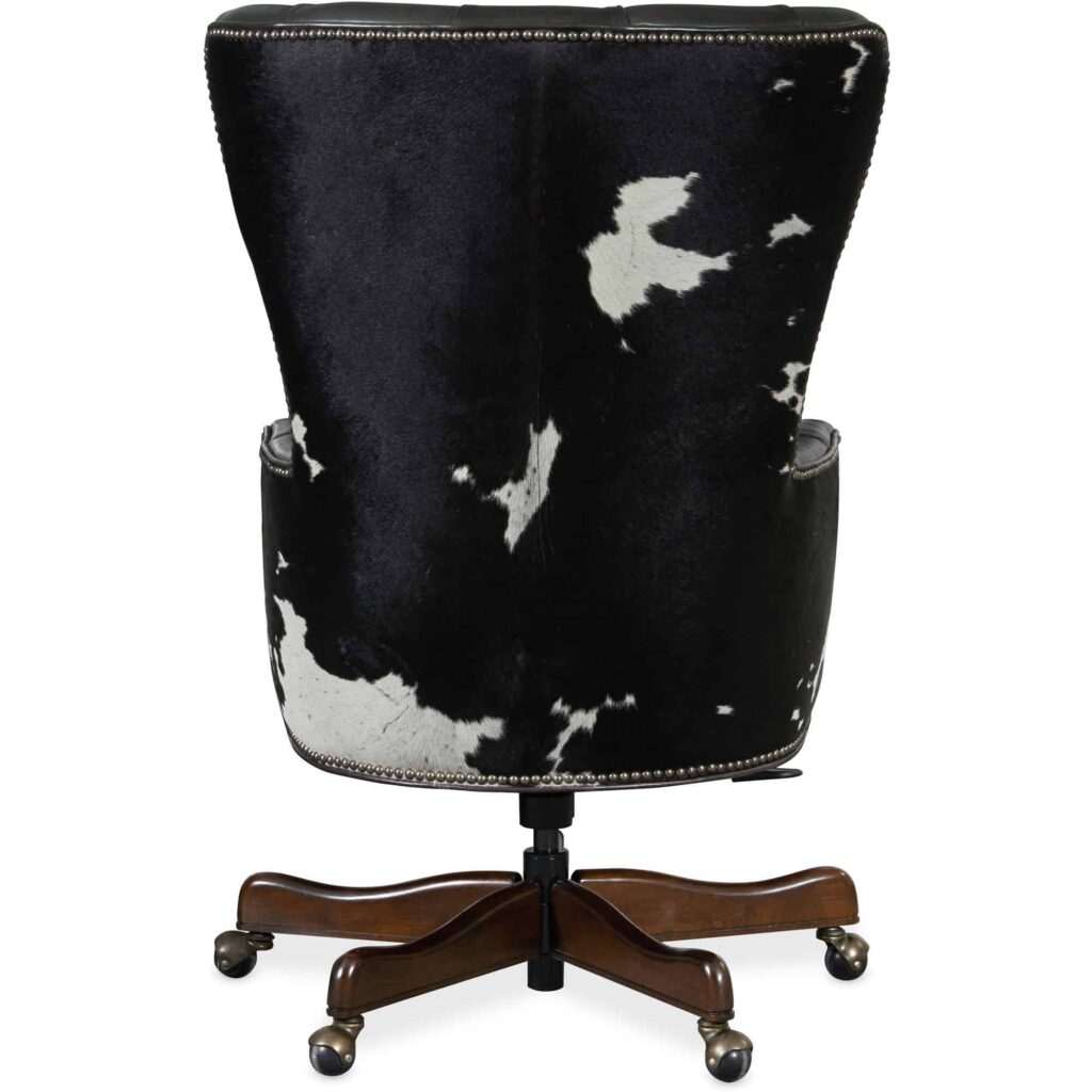 Katherine Executive Swivel Tilt Chair w/ Black & White HOH - Image 2