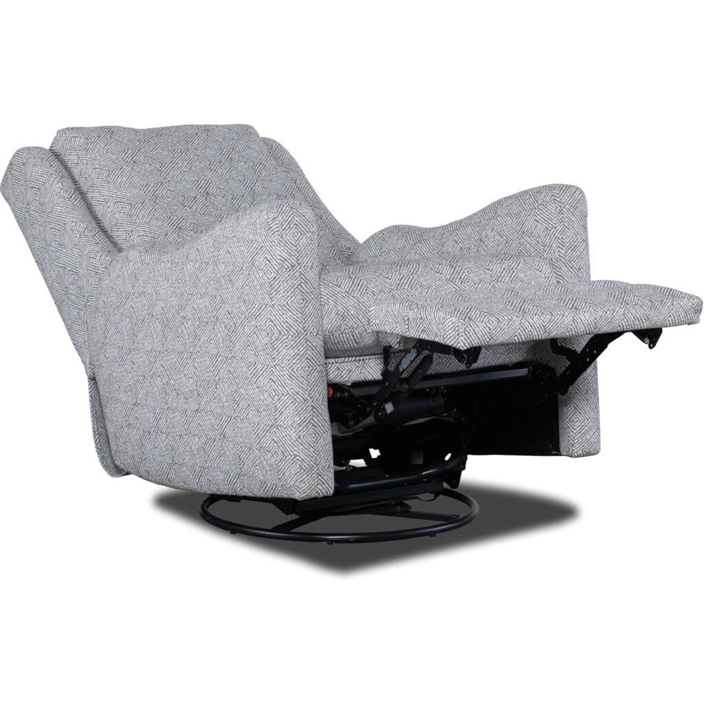 Dimitri Swivel Glider Recliner Solid Back - Power Recline - Image 3