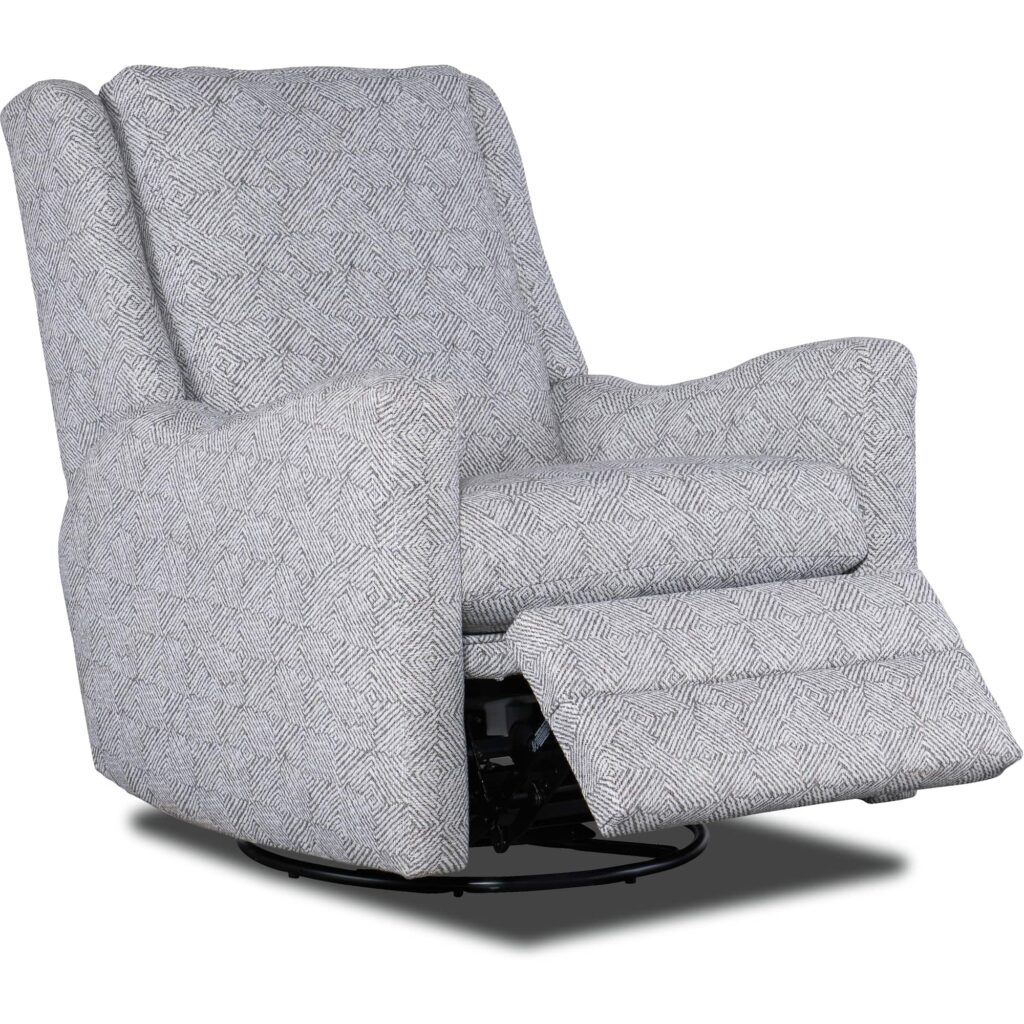 Dimitri Swivel Glider Recliner Solid Back - Power Recline - Image 4