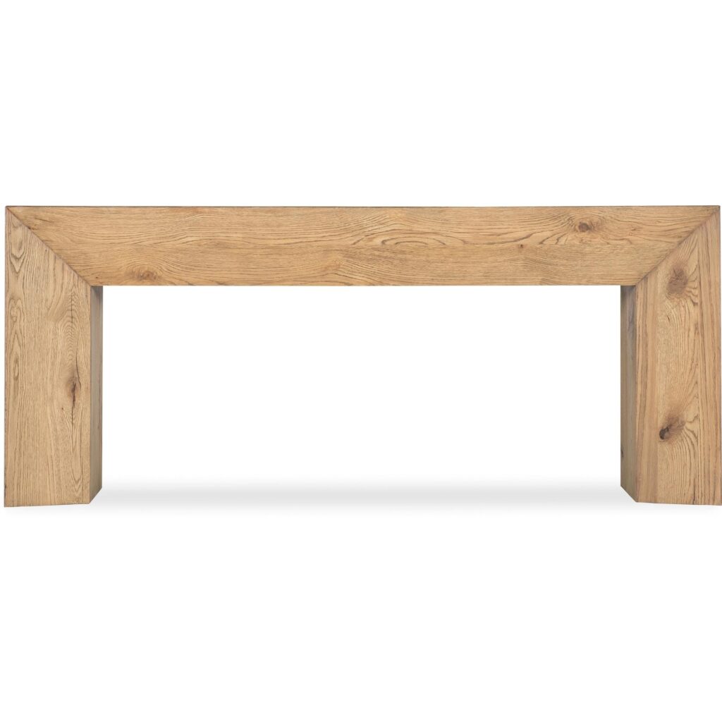 Wade Chunky Console Table (Natural Oak Finish) - Image 2