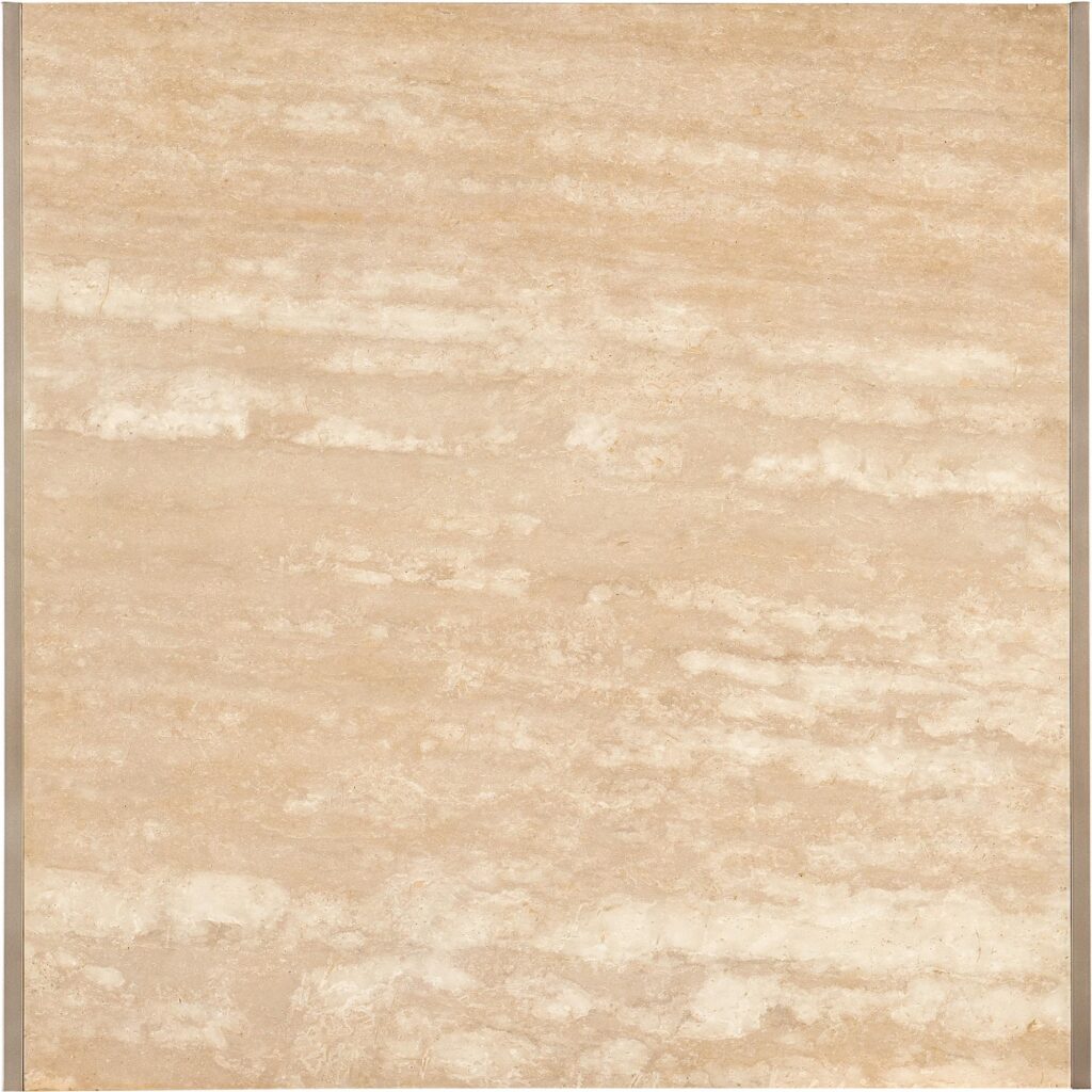 Hammon Travertine/Metal Square Coffee Table - Image 3