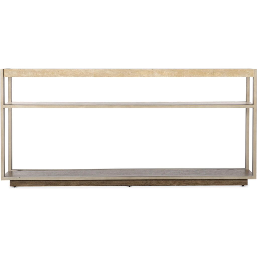 Hammon Travertine/Metal Console Table - Image 2