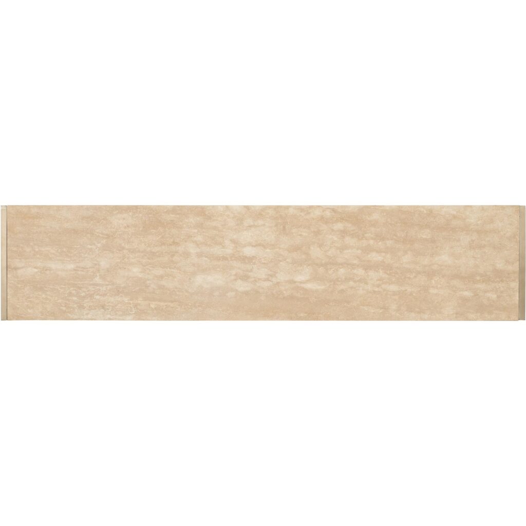 Hammon Travertine/Metal Console Table - Image 3