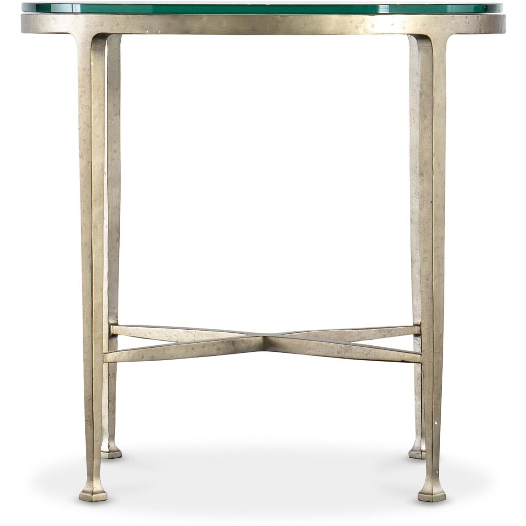 Cora Glass Top Round Side Table - Image 2