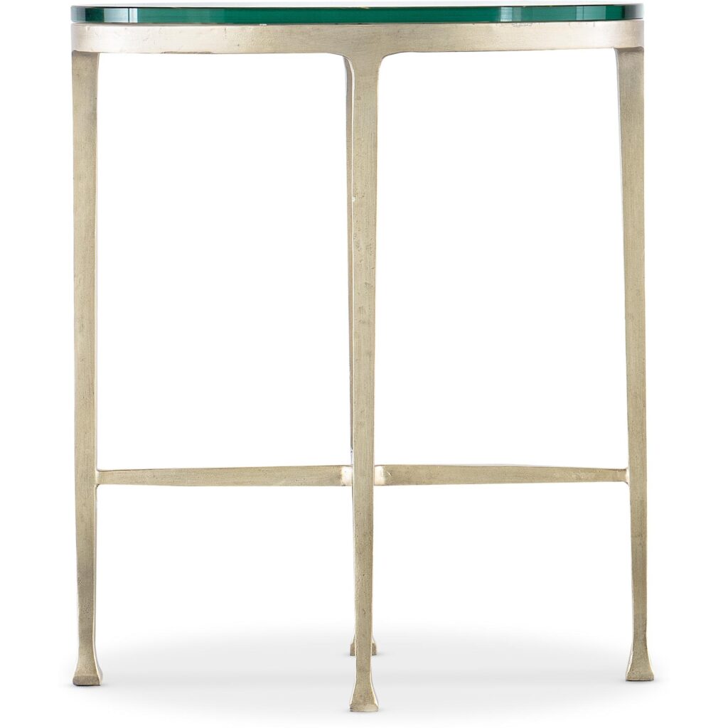 Cora Glass Top Oval Drink Table - Image 2