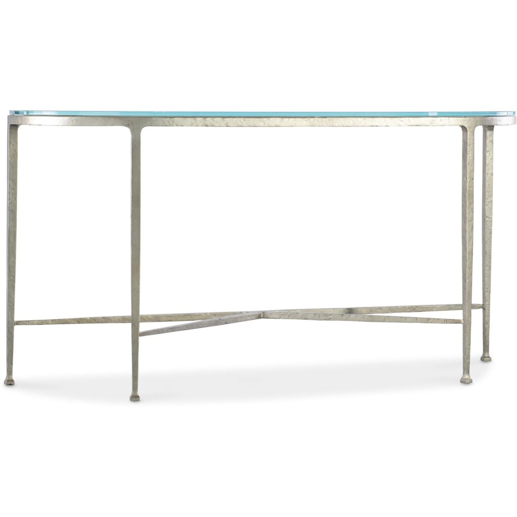 Cora Glass Top Console Table