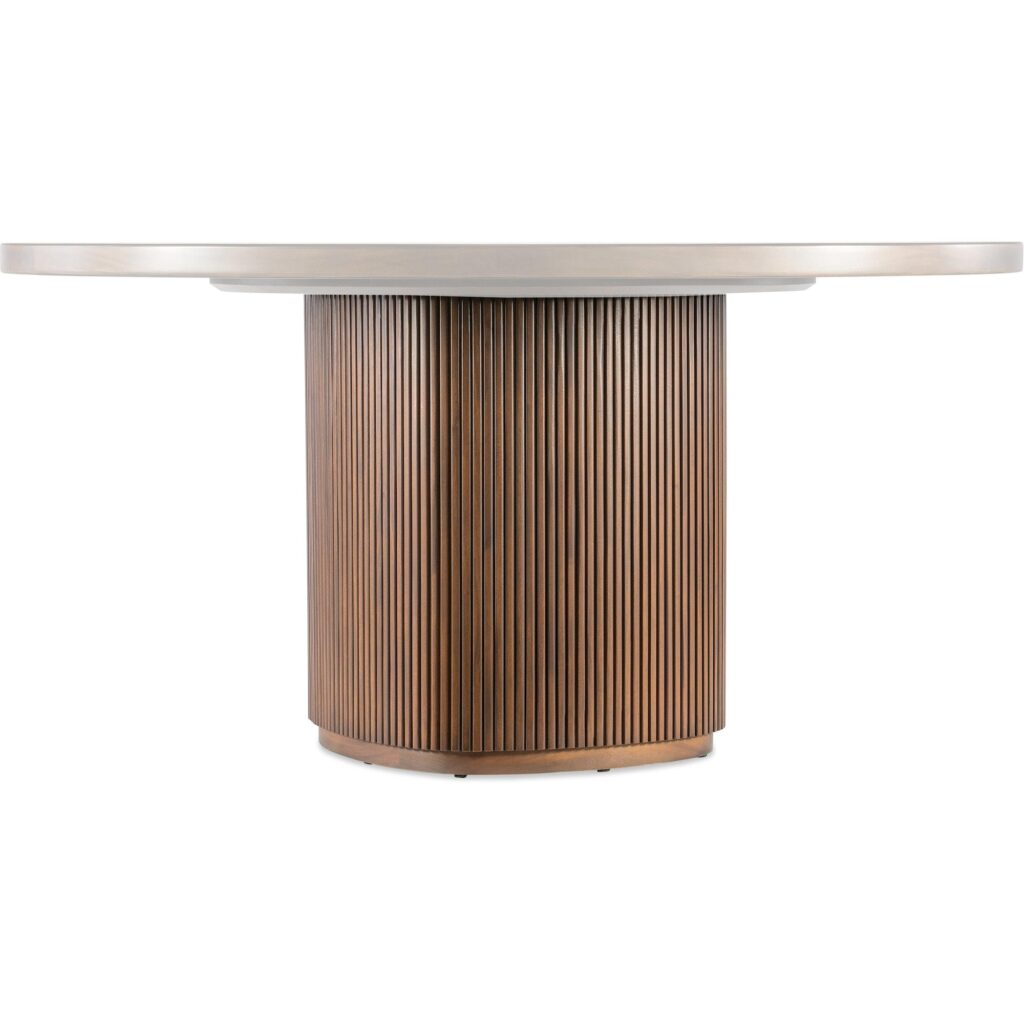 Archer Round Dining Table (Chestnut) - Image 7