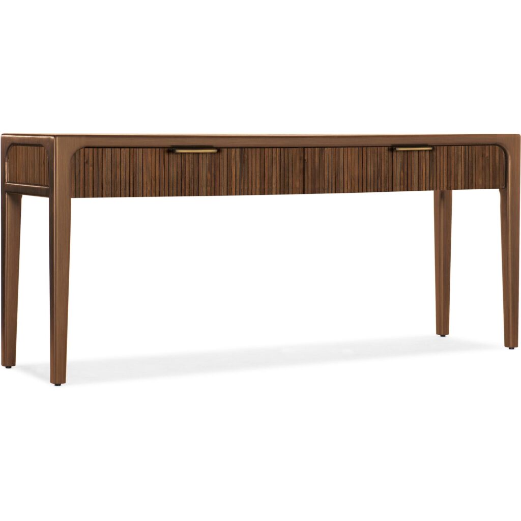 Archer Tambour Console Table (Chestnut)