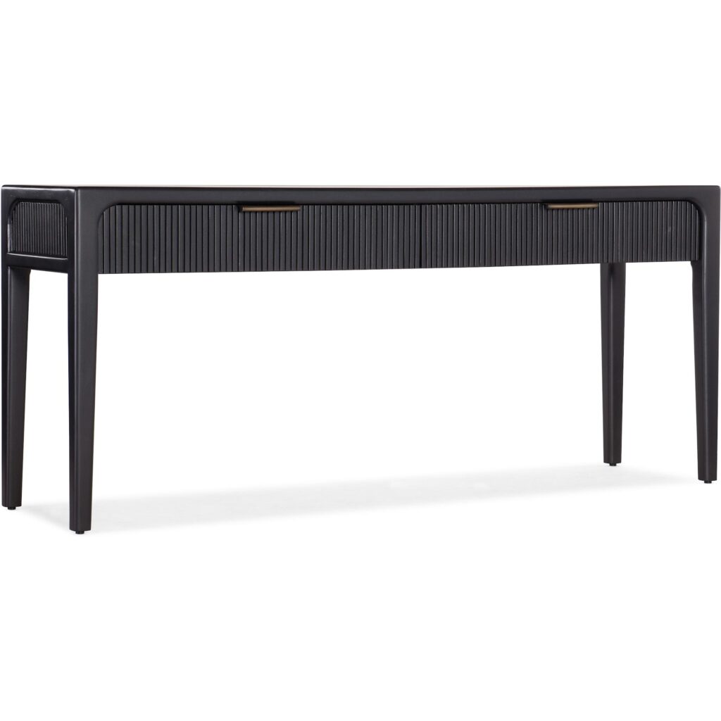 Archer Tambour Console Table (Black)