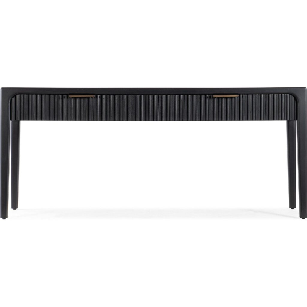 Archer Tambour Console Table (Black) - Image 3