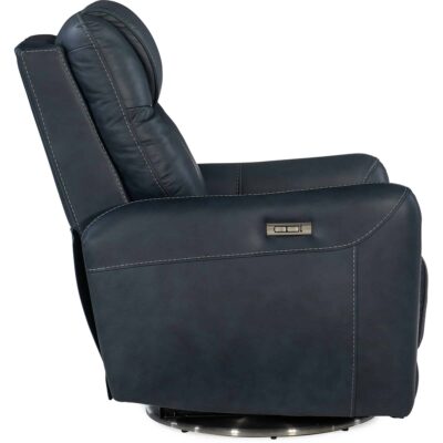 Steffen Swivel Power Recliner with Power Headrest RC601-PHSZ-049 rc601 phsz 049 side silo