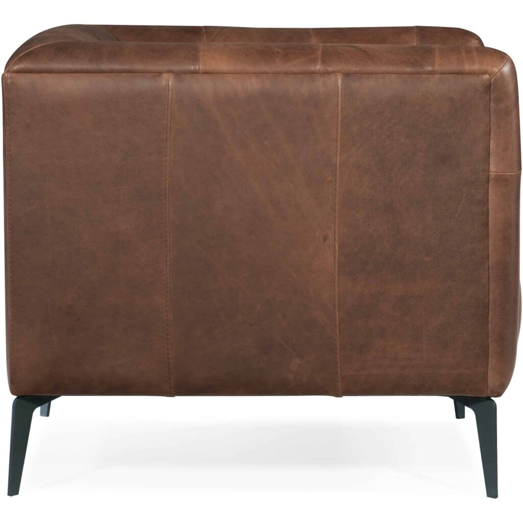 Nicolla Leather Stationary Chair - Image 3