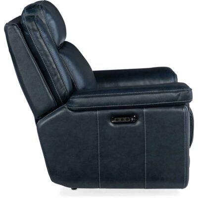 Montel Lay Flat Power Recliner with Power Headrest & Lumbar SS705-PHL1-047 ss705 phl1 047 side silo