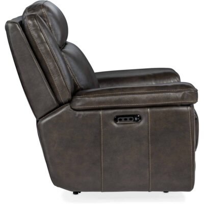 Montel Lay Flat Power Recliner with Power Headrest & Lumbar SS705-PHL1-095 ss705 phl1 095 side silo